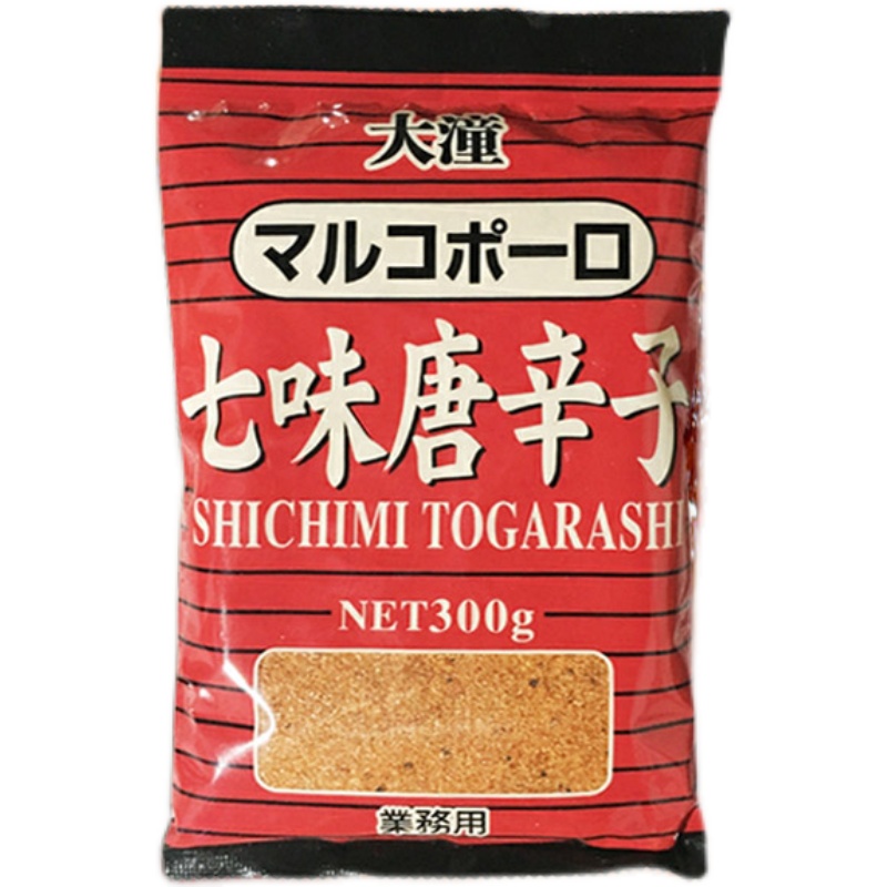 大潼牌七味粉七味唐辛子调料味粉日本料理业务烧烤辣椒粉300g包邮-图2