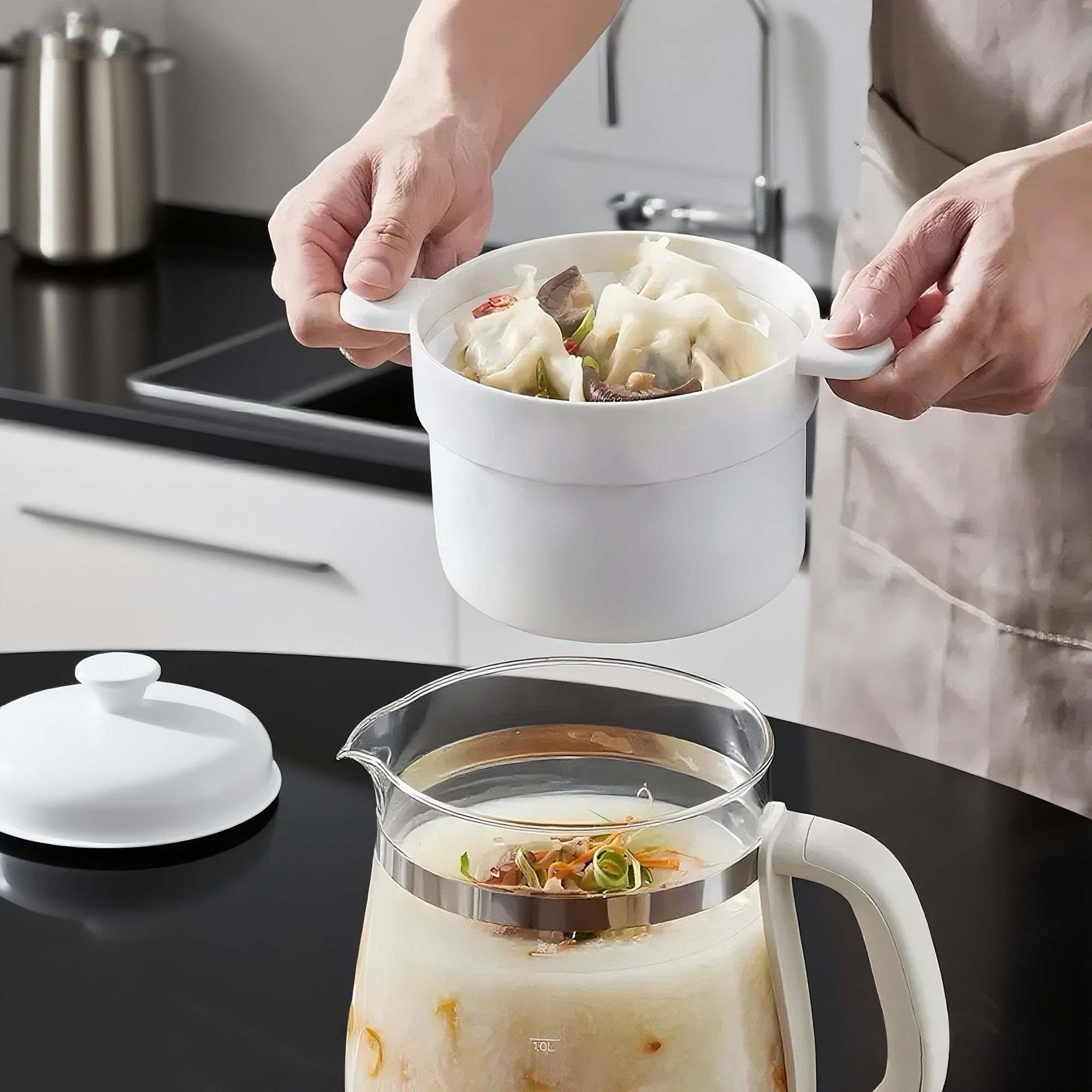 适配小熊养生壶蒸笼配件D15Y1/D15V7/E15F5/煮茶壶蒸屉烧水壶蒸格 - 图0