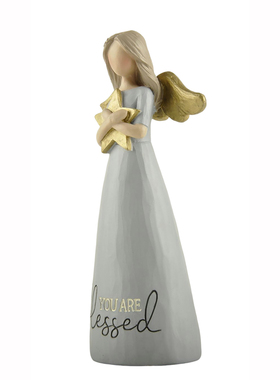 你如此的幸福美式乡村花仙天使摆件装饰品结婚礼物桌面摆设纯手工