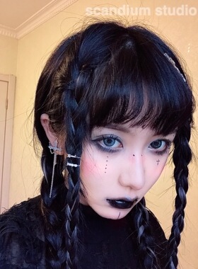 微镶十字架五金女孩丝丝同款耳针