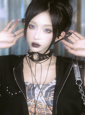 铆钉气眼项圈scandiumpu皮