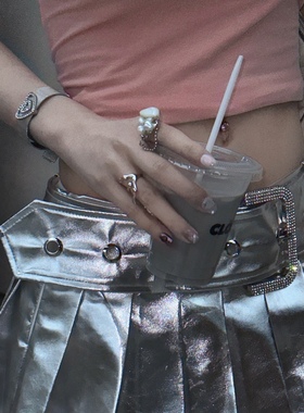 水钻爱心表带scandium钛钢手链