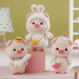 Шерстяной войлок, кукла, набор материалов, брелок, DIY, свинья, для влюбленных