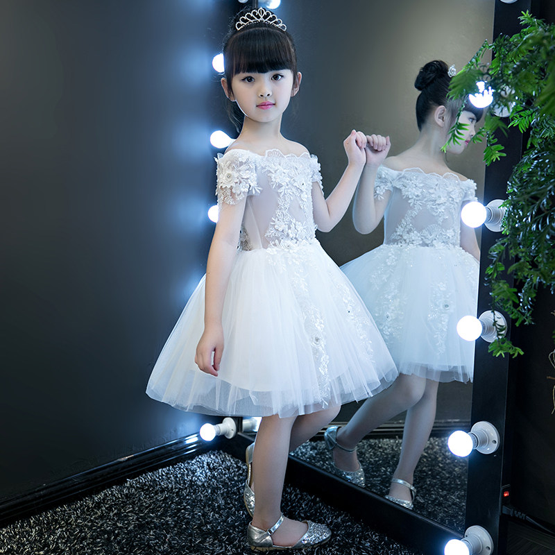 儿童礼服公主裙女童蓬蓬裙婚纱裙小主持人钢琴演出服模特走秀花童,淘宝优惠券,粉丝福利购,淘宝优惠卷