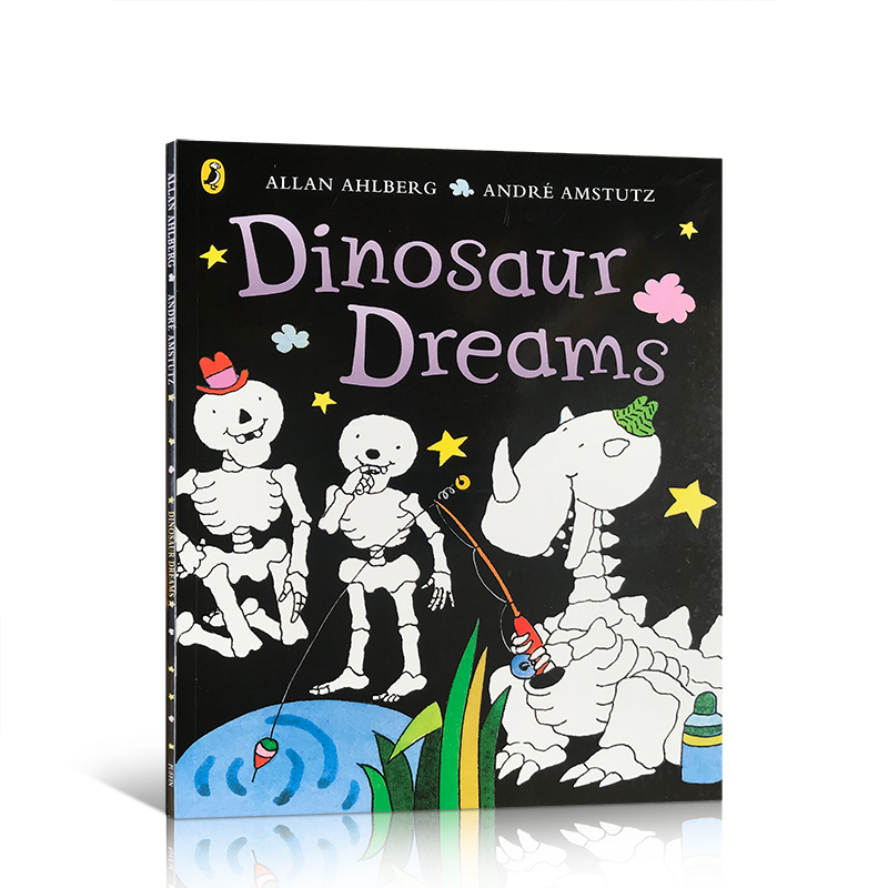 英文原版廖彩杏推荐可爱的骨头系列：Funnybones: Dinosaur Dreams 恐龙的梦想 儿童启蒙图画趣味故事书亲子阅读绘本2-6岁句型易懂 - 图3