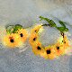 ສາຍແຂນ wreath sunflower ຈົບການສຶກສາ headdress
