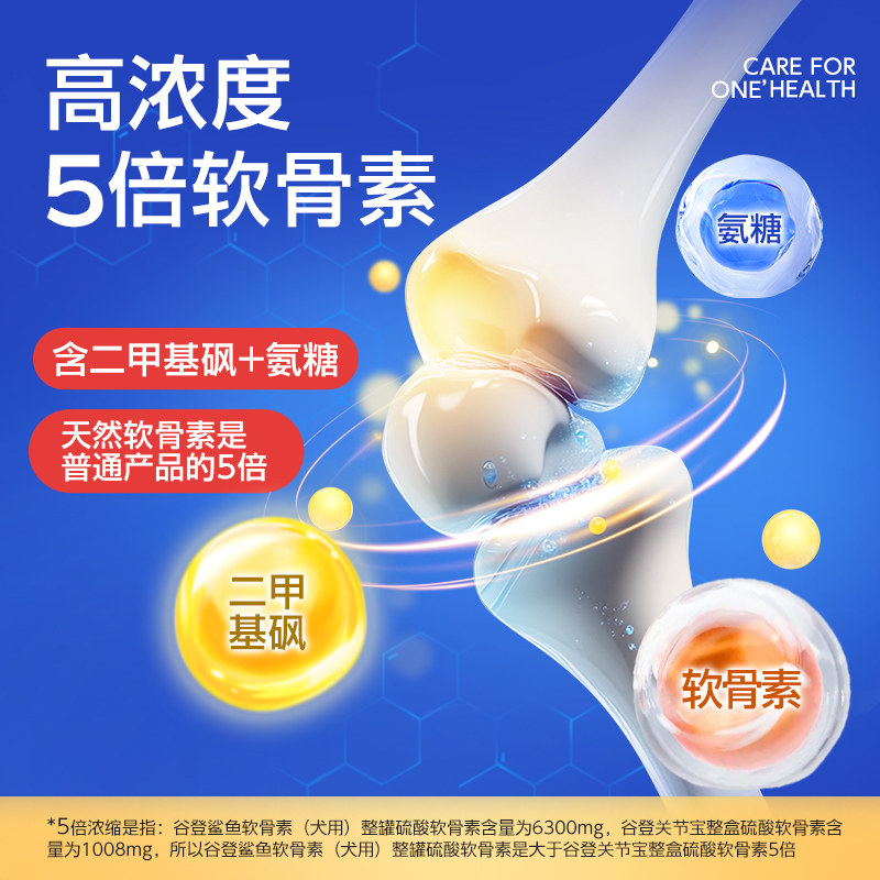 谷登鲨鱼软骨素狗狗专用宠物有助关节修复幼犬成犬老年犬健骨补钙,淘宝优惠券,粉丝福利购,淘宝优惠卷