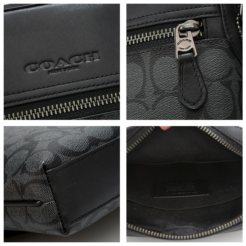 【官方】coach /蔻驰男士新款单肩包 奢de态度男士包袋