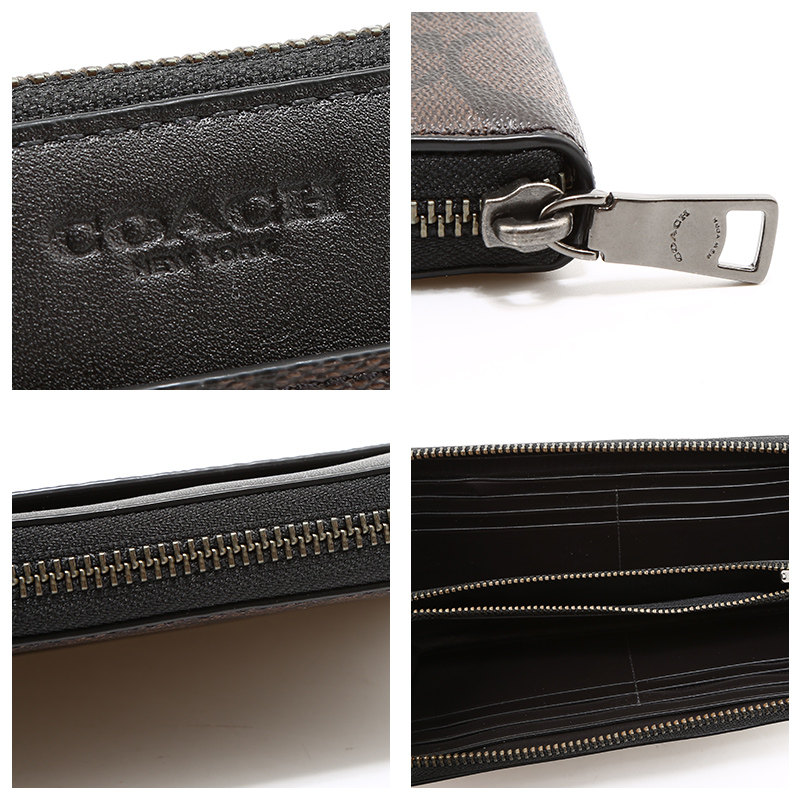 coach /蔻驰新品男士休闲c纹钱包 奢de态度钱包