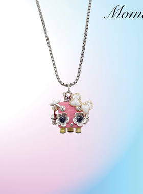 手工蒸汽朋克机器人项链创意吊坠情侣diy潮流礼品