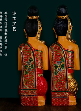 印象泰木质招财东南亚会所木雕