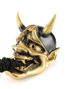 纹身店装修般若面具摆件日式挂件