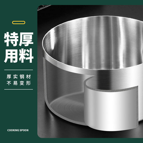 304不锈钢水瓢水勺特厚舀子平底水壳港式水勺加长柄食堂化工厨房 - 图0