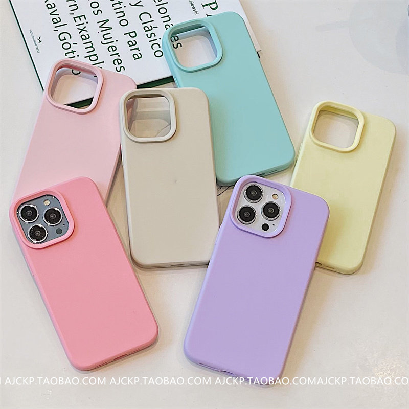 高级简约纯色液态硅胶17手机壳适用XR苹果16promax手机壳新款iPhone13男女款11防摔16pro全包15pro保护套12,淘宝优惠券,粉丝福利购,淘宝优惠卷