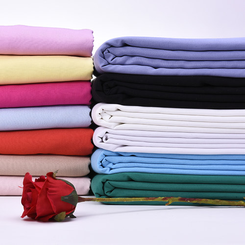 纯色人棉布料  宝宝棉绸布料  婴儿人造棉布料绵绸夏季 服装面料 - 图1
