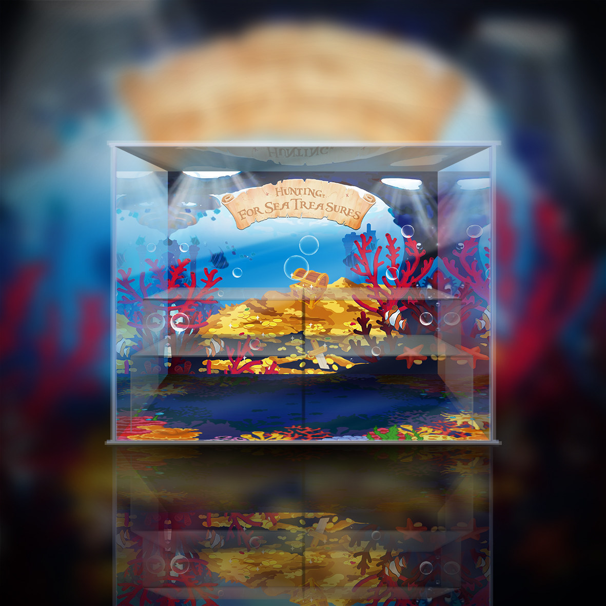 非人哉泡泡玛特发呆哪咤海上寻宝潮玩盲盒收纳展示架亚克力展示盒