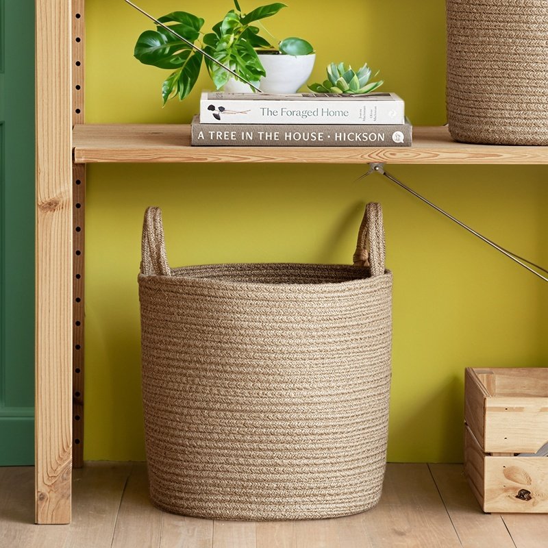 编织棉线脏衣篮带提手衣服收纳筐毛绒玩具收纳桶储物篮子脏衣篓,淘宝优惠券,粉丝福利购,淘宝优惠卷