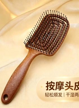 镂空蓬松干湿两用美发按摩梳