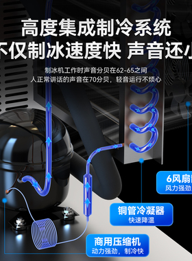 普尼迪商用冰块商用制冰机茶店