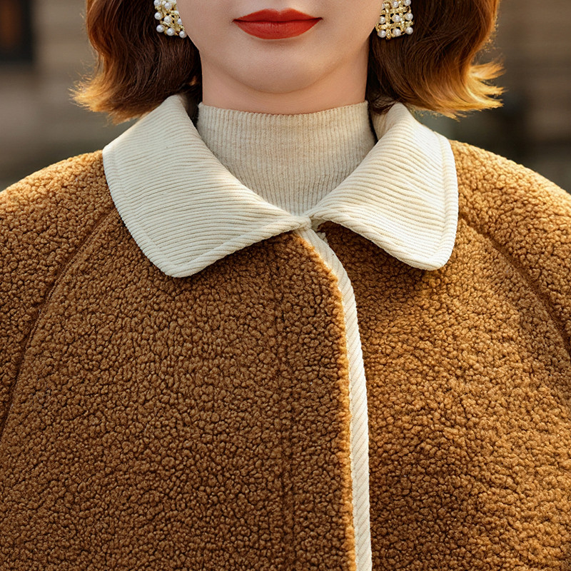 时尚妈妈冬装加绒加厚棉衣外套中老年女装洋气大码颗粒绒保暖棉袄,淘宝优惠券,粉丝福利购,淘宝优惠卷