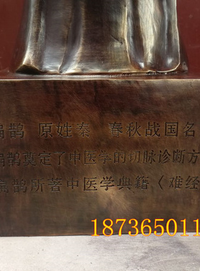 医圣张仲景历史药房神像风水铜器