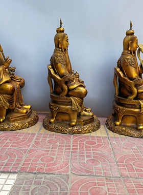 纯铜神像灵宝天尊摆件