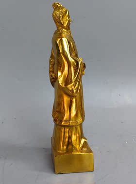 纯铜风水历史人物桌面摆件定制