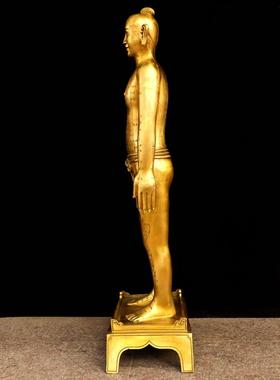 纯铜针灸穴位人模型摆件人体全身仿宋代经络针灸铜人药房中医馆