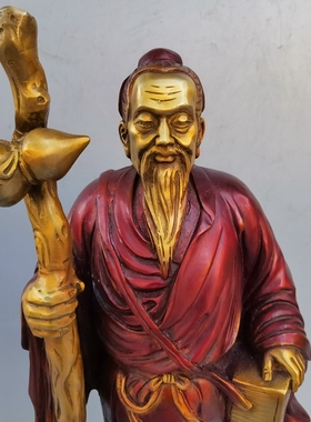 神医华佗铜像葫芦药店桌面