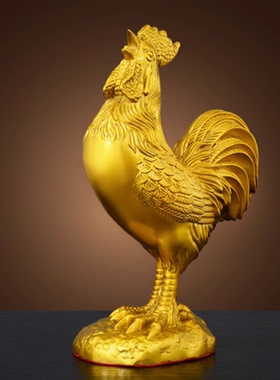 家用桌面生肖摆件纯黄铜吉祥物