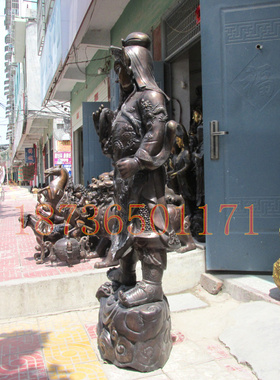 武财神关公像开业风水铜器贺礼