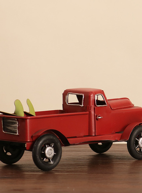 装饰复古怀旧客厅汽车模型摆件