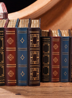 欧式风仿真陈列假书收纳装饰品