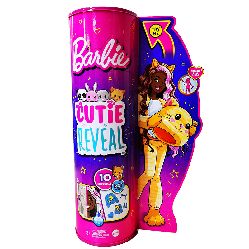 barbie娃娃惊喜萌宠时尚变色盲盒 涛保庆玩具娃娃/配件