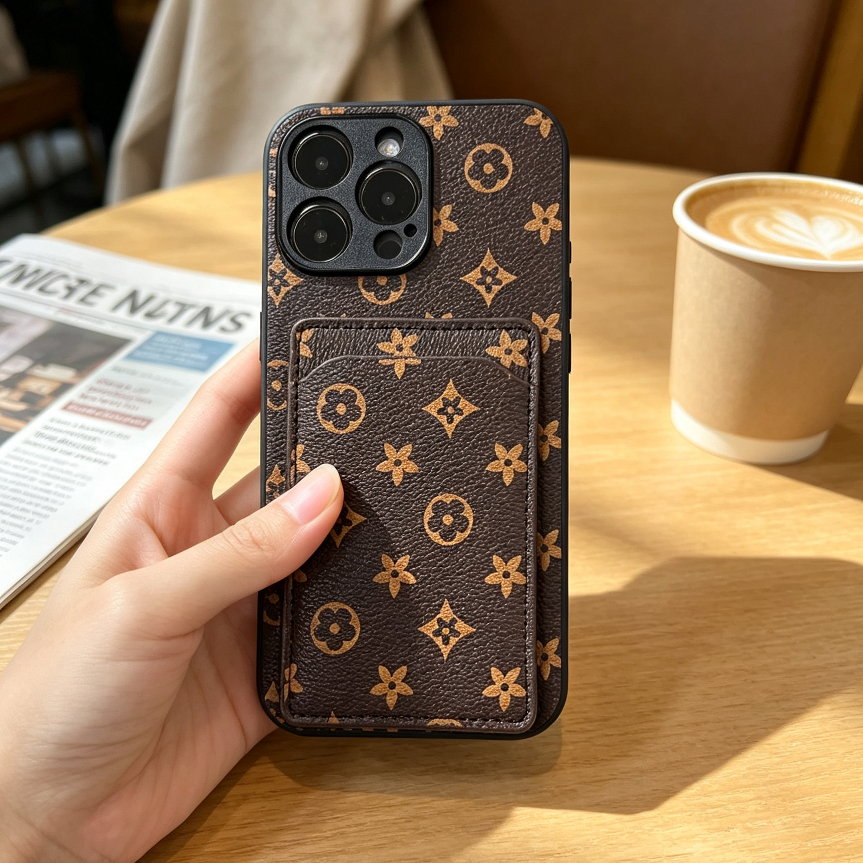 Vivo all-inclusive anti-fall card holder mobile phone case