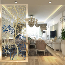 Eurostyle Art Glass Screens Partition Wall Xuan Light Aisle Background Wall Carved bifacial craftsmanship Modern minimalist style