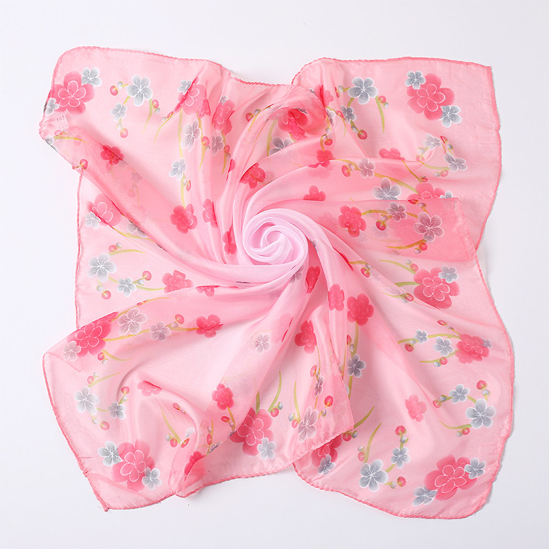 气质方巾女百搭装饰纱巾春夏轻薄透气雪纺印花护颈小方巾领巾围巾,淘宝优惠券,粉丝福利购,淘宝优惠卷