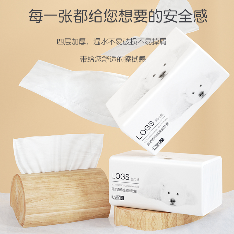 大包家用纸巾抽纸家庭实惠装整箱批妇婴面巾纸餐巾纸卫生纸大尺寸 - 图2