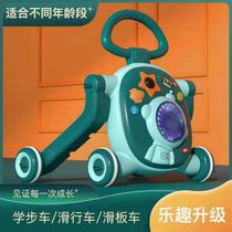 Childrens walkway trolley trolley multifunction anti-overturning O-type leg baby infant baby walkway car music toy car