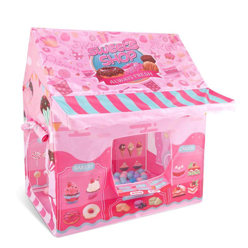 跨境儿童帐篷可折叠三件套隧道圆点波波海洋球池围栏室内游戏屋,淘宝优惠券,粉丝福利购,淘宝优惠卷