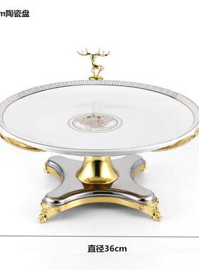 ktv不锈钢摆件用品全套水果盘豪华商务烟缸纸巾盒酒杯架酒吧摆台