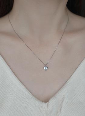 QIANTAO「淡月」原创天然淡水珍珠碎银项链女锁骨链百搭生日礼物