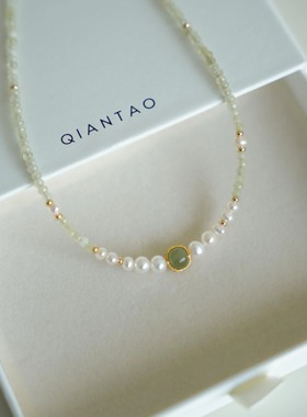 QIANTAO中式天然淡水珍珠项链