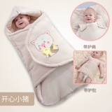 Детское одеяло для новорожденных, хлопковый детский спальный мешок для выхода на улицу, увеличенная толщина