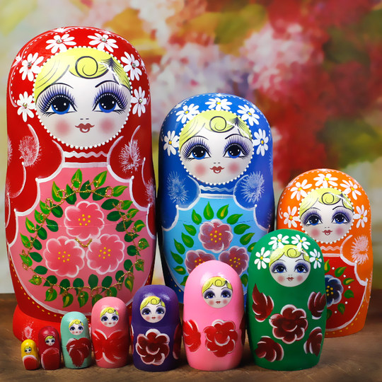 10-layer Russian nesting doll Harbin tourist souvenir