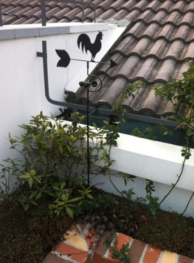 欧式风中号大公鸡庭院园艺摆件