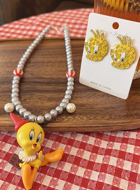 可爱崔迪鸭抖音爆款项链颈链