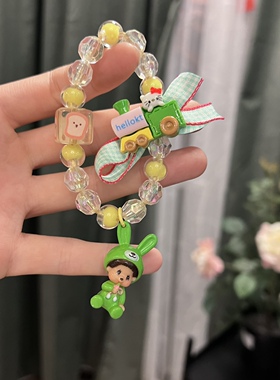 蒙奇奇女生手链头绳两用发绳