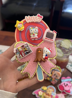 蜡笔小新卡比Kitty贴布补丁胸针