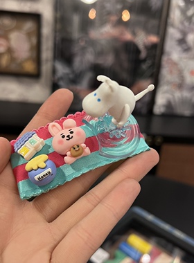 河马姆明立体掰掰夹发夹